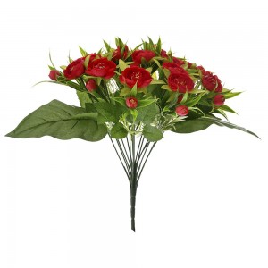 Διακοσμητικό μπουκέτο με κόκκινα άνθη νεραγκούλας 38 εκ