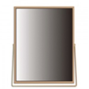 Μεταλλικός καθρέπτης επιτραπέζιος σε χρυσή απόχρωση 20x30 εκ