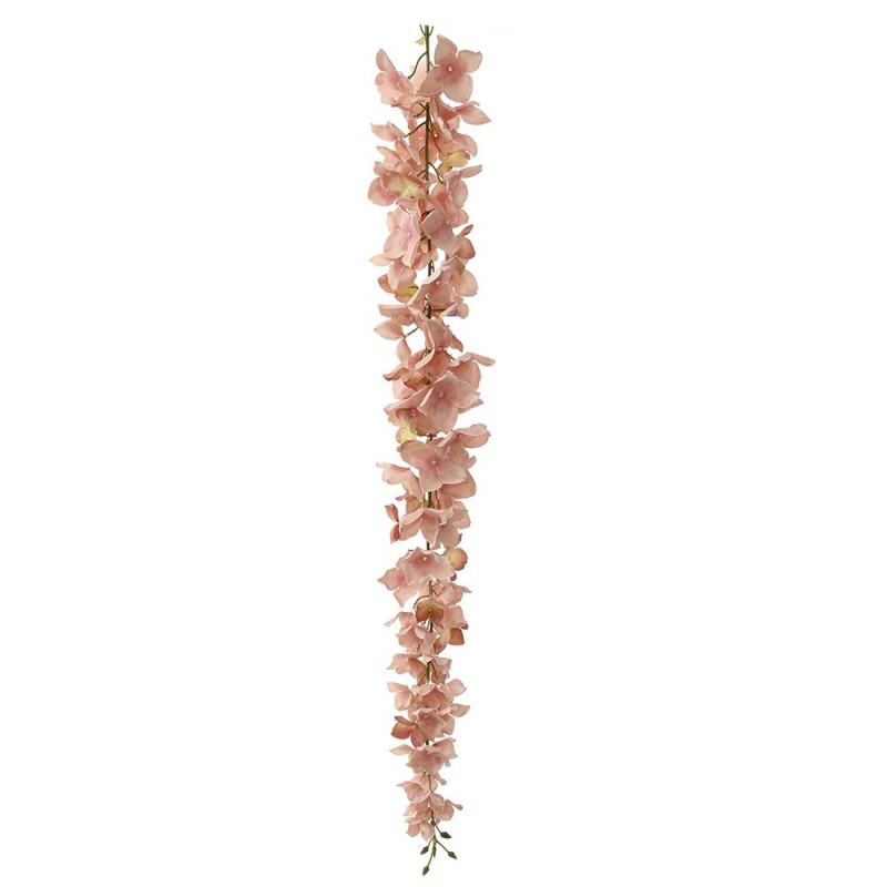 Διακοσμητική γιρλάντα με άνθη σομόν ορτανσίας 76 εκ