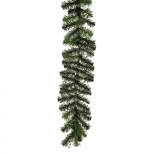 Διακοσμητική χριστουγεννιάτικη γιρλάντα πράσινη με εκατό σαράντα κλαδιά plc. 10x270 εκ