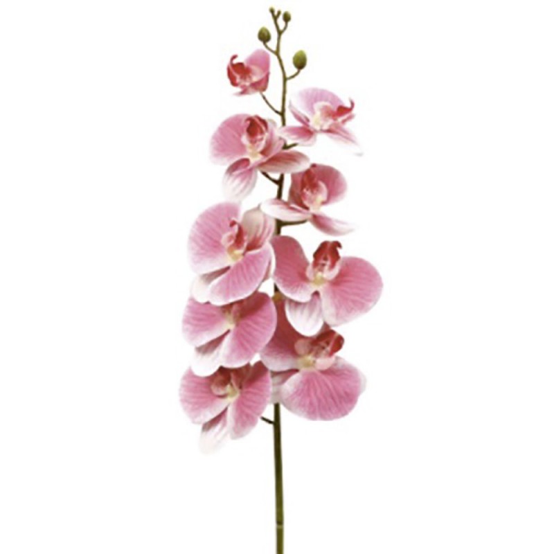 Κλαδί με τεχνητά άνθη ροζ ορχιδέας 95 εκ
