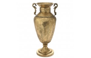 Μεταλλικό βάζο σε χρυσή απόχρωση 21.5x21.5x47 εκ