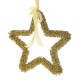 Χριστουγεννιάτικο κρεμαστό αστέρι σε χρυσό χρώμα 32 εκ