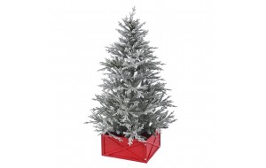 Βάση για χριστουγεννιάτικο δέντρο σε κόκκινο χρώμα 59x59x28 εκ