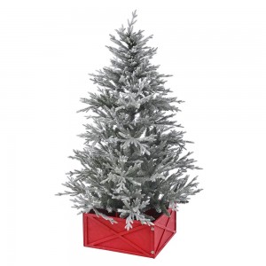 Βάση για χριστουγεννιάτικο δέντρο σε κόκκινο χρώμα 59x59x28 εκ