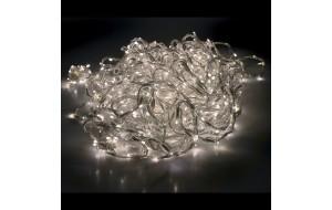 600 LED λαμπάκια κουρτίνα με πρόγραμμα χιονονιφάδας διάφανο καλώδιο και ψυχρό λευκό φως 2x3 μέτρα