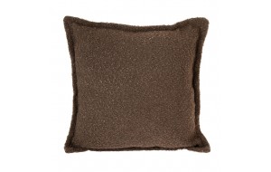 Διακοσμητικό μαξιλάρι σαλονιού σε σκούρο καφέ χρώμα 43x43 εκ