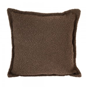 Διακοσμητικό μαξιλάρι σαλονιού σε σκούρο καφέ χρώμα 43x43 εκ