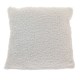 Διακοσμητικό μαξιλάρι σαλονιού σε λευκό χρώμα με γούνινο ύφασμα 43x43 εκ