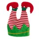 Χριστουγεννιάτικο διακοσμητικό καπέλο σε σχήμα ποδιών ξωτικού 30x35 εκ