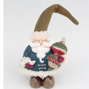 Χριστουγεννιάτικη φιγούρα Άγιου Βασίλη νάνου από πολυρεζίνη σε μπλε απόχρωση με ενσωματωμένο φωτισμό 14x25 εκ Χριστουγεννιάτικη φιγούρα Άγιου Βασίλη νάνου από πολυρεζίνη σε μπλε απόχρωση με ενσωματωμένο φωτισμό 14x25 εκ