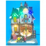 Toy Store χριστουγεννιάτικο σκηνικό με κίνηση και ενσωματωμένο φωτισμό 18x13x27 εκ