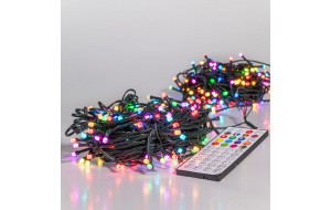 200 LED λαμπάκια σε σειρά με πρόγραμμα πράσινο καλώδιο και πολύχρωμο φωτισμό 20 μέτρα 200 LED λαμπάκια σε σειρά με πρόγραμμα πράσινο καλώδιο και πολύχρωμο φωτισμό 20 μέτρα