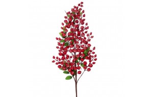 Χριστουγεννιάτικο διακοσμητικό κλαδί με berries σε κόκκινη απόχρωση σετ δύο τεμαχίων 90 εκ Χριστουγεννιάτικο διακοσμητικό κλαδί με berries σε κόκκινη απόχρωση σετ δύο τεμαχίων 90 εκ