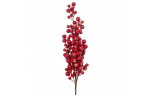 Χριστουγεννιάτικο διακοσμητικό κλαδί με berries σε κόκκινη απόχρωση με χρυσό glitter σετ δύο τεμαχίων 94 εκ Χριστουγεννιάτικο διακοσμητικό κλαδί με berries σε κόκκινη απόχρωση με χρυσό glitter σετ δύο τεμαχίων 94 εκ