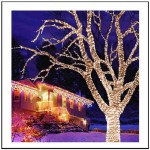 240 LED Εξωτερικού χώρου IP44 με πρόγραμμα πράσινο καλώδιο - Soft White  φως 10m G/SW