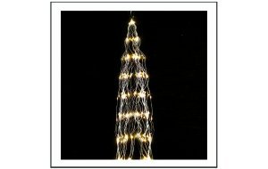 160 Led λαμπάκια IP44 χταπόδι με 8 προγράμματα ασημένιο χάλκινο καλώδιο και θερμό λευκό φως 2μ