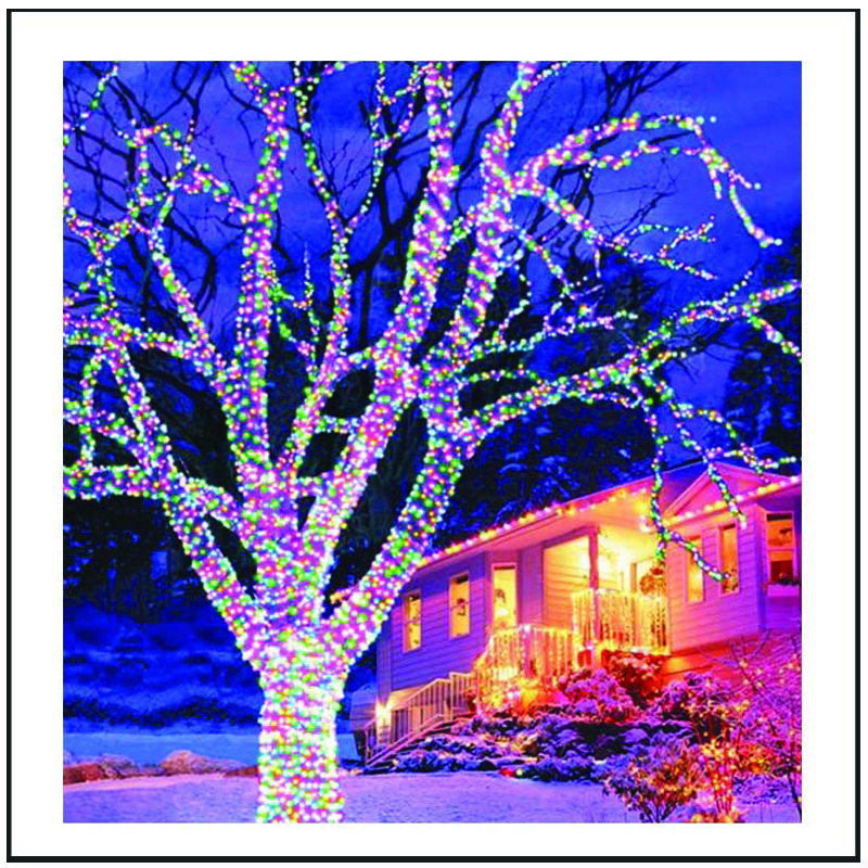 400 Led λαμπάκια IP44 με 8 προγράμματα πράσινο καλώδιο πολύχρωμο φως 16μ