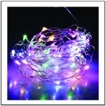 50 Led λαμπάκια μπαταρίας με χάλκινο καλώδιο και πολύχρωμο φως 5μ
