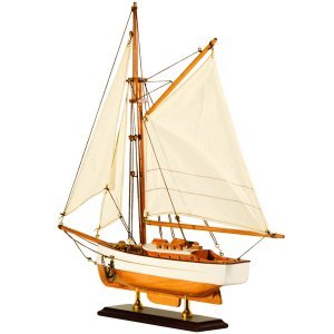 Καράβι με πανιά διακοσμητικό ξύλινο ιστιοπλοϊκό 40cm