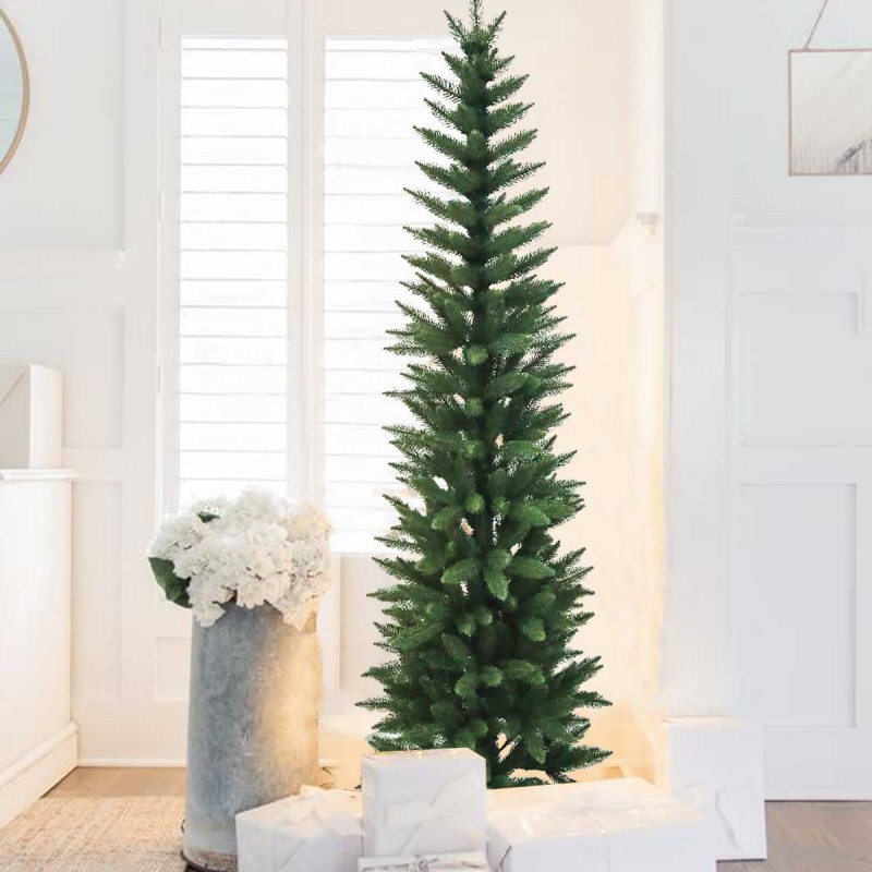 EchoStar Χριστουγεννιάτικο δέντρο Slim με Full Plastic κλαδιά και ύψος 210 εκ