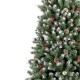 Χιονισμένο Χριστουγεννιάτικο δέντρο B snow με berries και κουκουνάρια 240 εκ