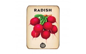 Ρετρό μαγνητάκι ψυγείου χειροποίητο radish 6x8 εκ