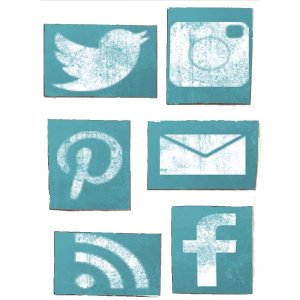 Μαγνητάκια Ψυγείου Χειροποίητα Social Media S/6 τεμ.