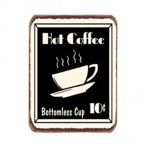 Ρετρό μαγνητάκι ψυγείου χειροποίητο ten cents coffee 6x8 εκ