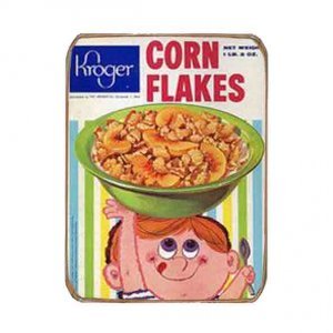 Ρετρό Μαγνητάκι ψυγείου Χειροποίητο Corn Flakes