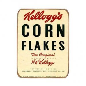 Ρετρό μαγνητάκι ψυγείου χειροποίητο corn flakes 6x8 εκ