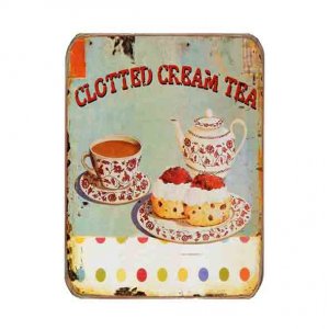 Ρετρό μαγνητάκι ψυγείου χειροποίητο tea and cupcakes 6x8 εκ