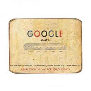 Ρετρό μαγνητάκι ψυγείου χειροποίητο vintage Google 8x6 εκ