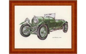 Χειροποίητος πίνακας Bentley 1926 3 litre 25x20 εκ