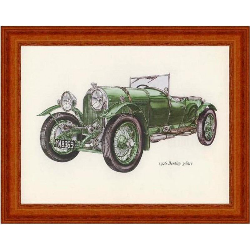 Χειροποίητος πίνακας Bentley 1926 3 litre 25x20 εκ