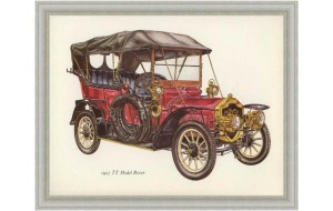 Χειροποίητος πίνακας Rover 1907 25x20 εκ