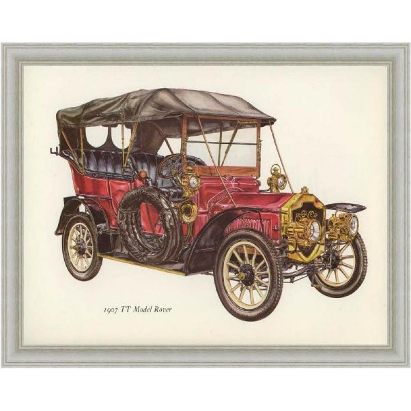 Χειροποίητος πίνακας Rover 1907 25x20 εκ