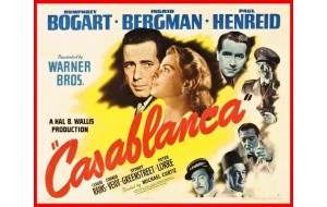 Χειροποίητος ρετρό πίνακας Casablanca