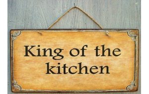 Kitchen king πίνακας χειροποίητος 26x13 εκ