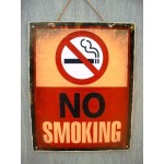 Πίνακας χειροποίητος no smoking 20x25 εκ