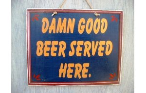 Good beer vintage πινακίδα χειροποίητη 25x20 εκ