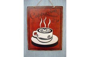 Cappuccino πίνακας χειροποίητος 20x25 εκ