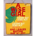 Πίνακας χειροποίητος wise girl 20x25 εκ