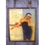 Vintage χειροποίητο πινακάκι cigarettes d' Orient 20x25 εκ