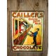 Vintage χειροποίητο πινακάκι σοκαλατοποιίας Cailler's chocolate 20x25 εκ