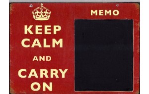 Keep calm χειροποίητος μαυροπίνακας 30x20 εκατοστά