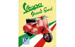 Πίνακας χειροποίητος Ιταλική βέσπα Piaggio 20x25 εκ