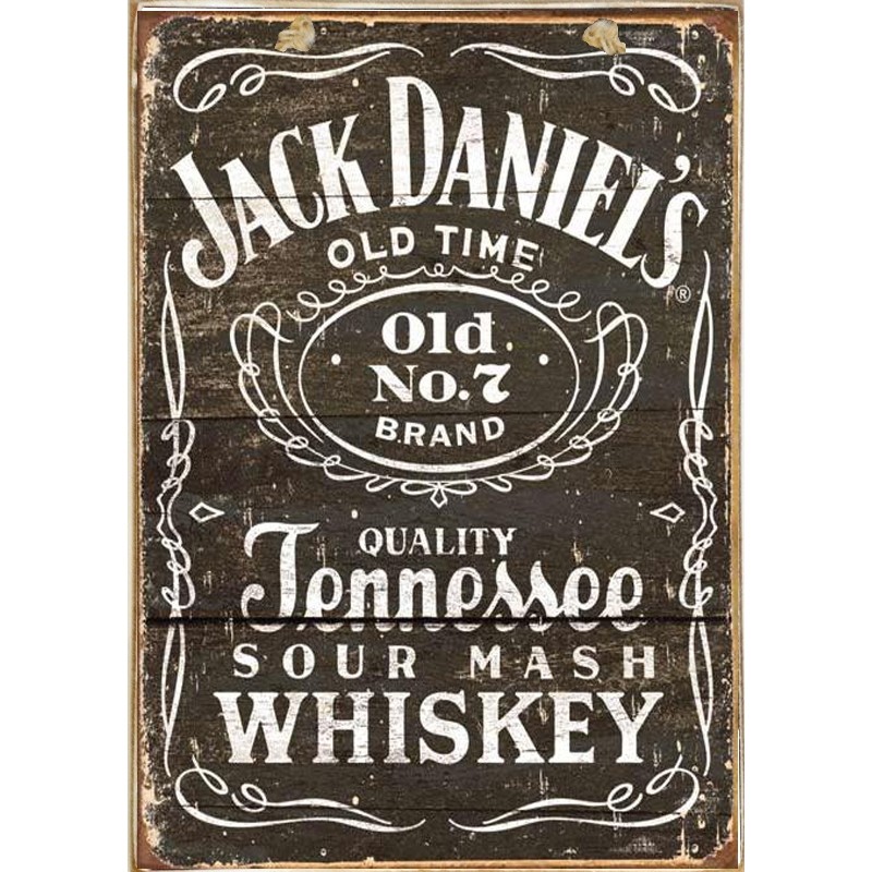 Πίνακας χειροποίητος Jack Daniels 21x30 εκ