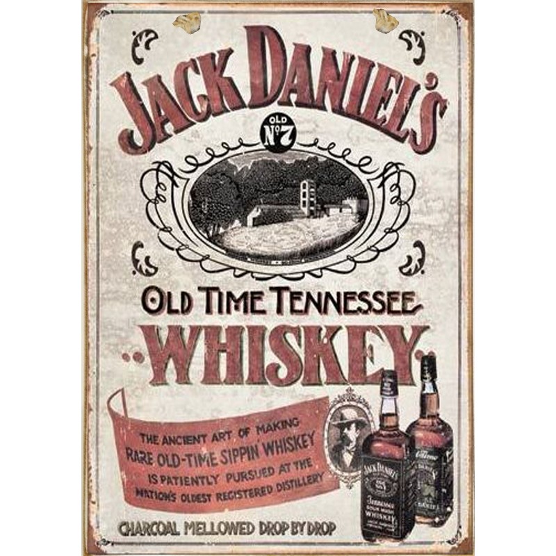 Πίνακας χειροποίητος Jack Daniels διαφήμιση