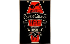 Πίνακας χειροποίητος  Open Grave διαφήμιση  21x30 εκ